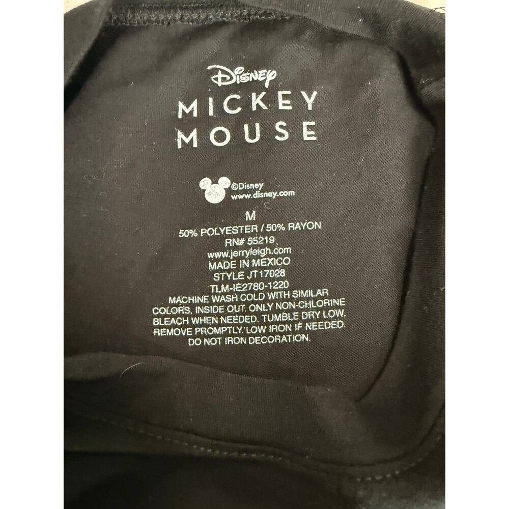 Disney Short Sleeve Black Mickey Mouse T Shirt Size Medium - Picture 5 of 7